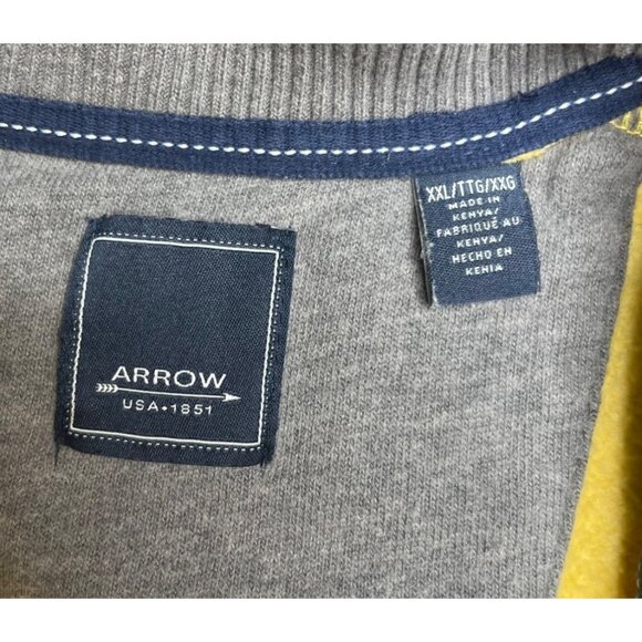 2XL Arrow Vintage Classic Yellow Crewneck Casual Relaxed Fit and Comfortable - Picture 6 of 11